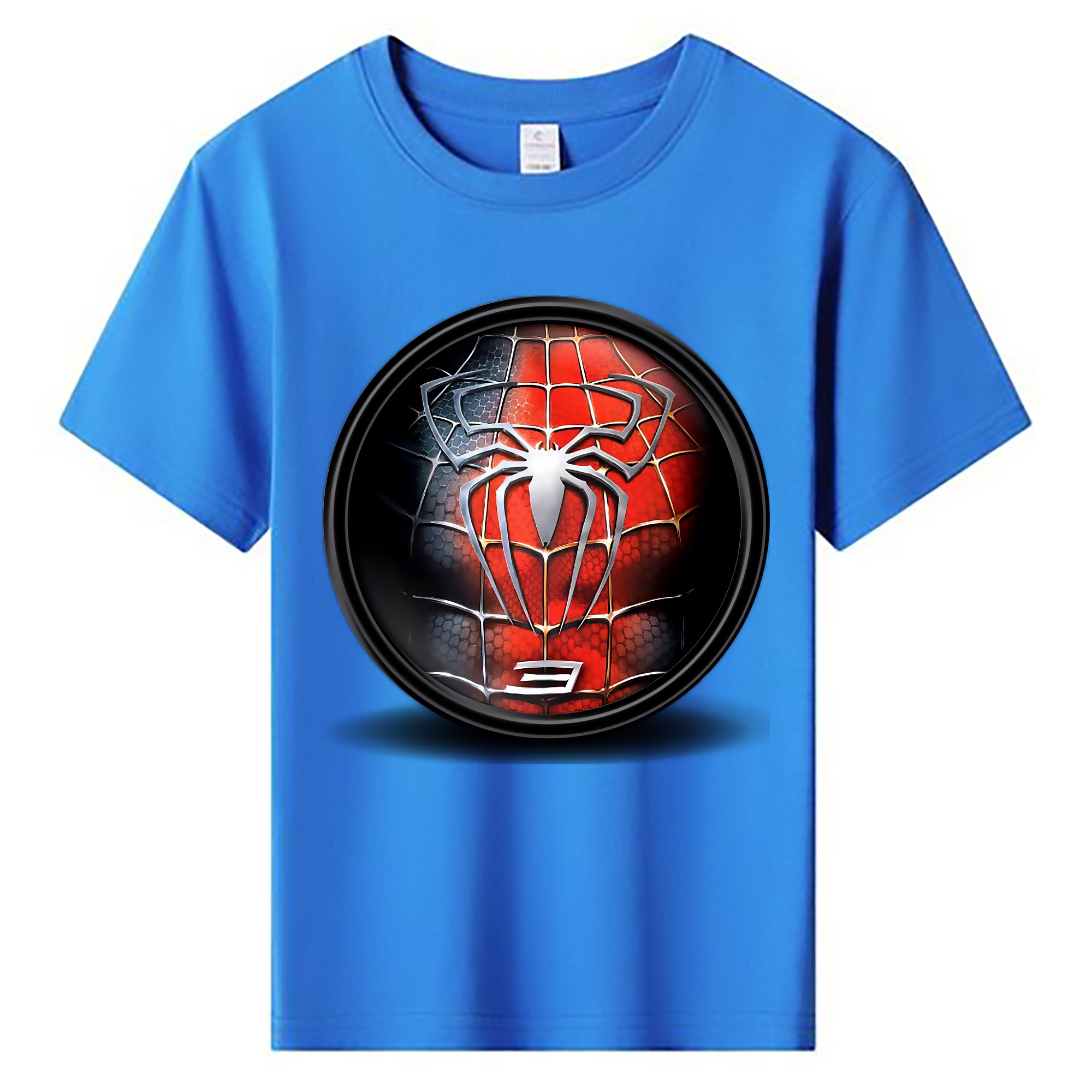 （画像用） Spider Man スパイダーマン 綿100％キッズTシャツ（フロントプリント）